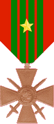 Croix de guerre 1939-1945 avec étoile de vermeil