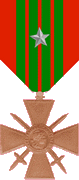 Croix de guerre 1939-1945 étoile argent