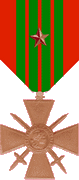 Croix de guerre 1939-1945 etoile de bronze